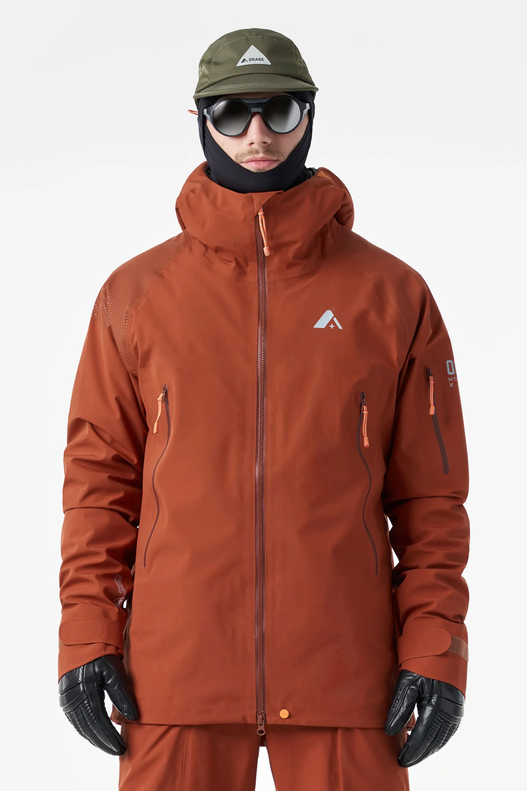 Men's MTN-X Glacier 3L Light Jacket-Dark Terracotta