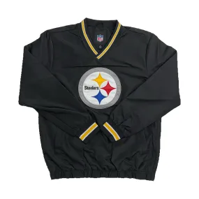 Pittsburgh Steelers Windbreaker with Pocket - Black