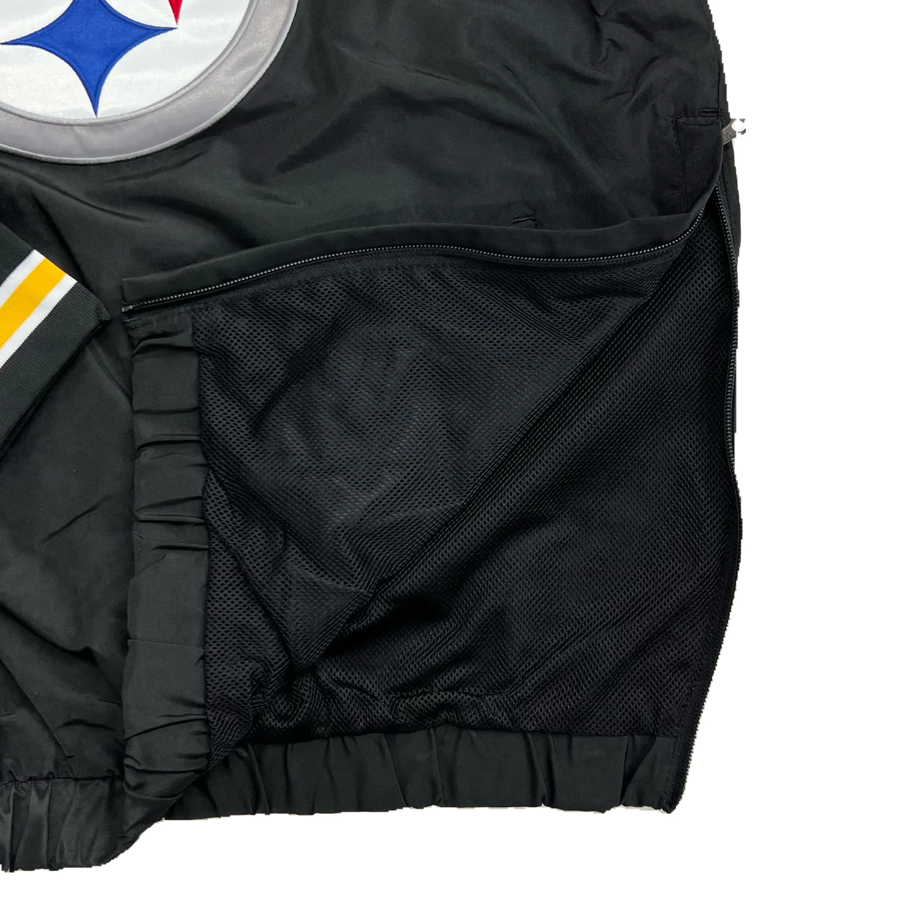 Pittsburgh Steelers Windbreaker with Pocket - Black