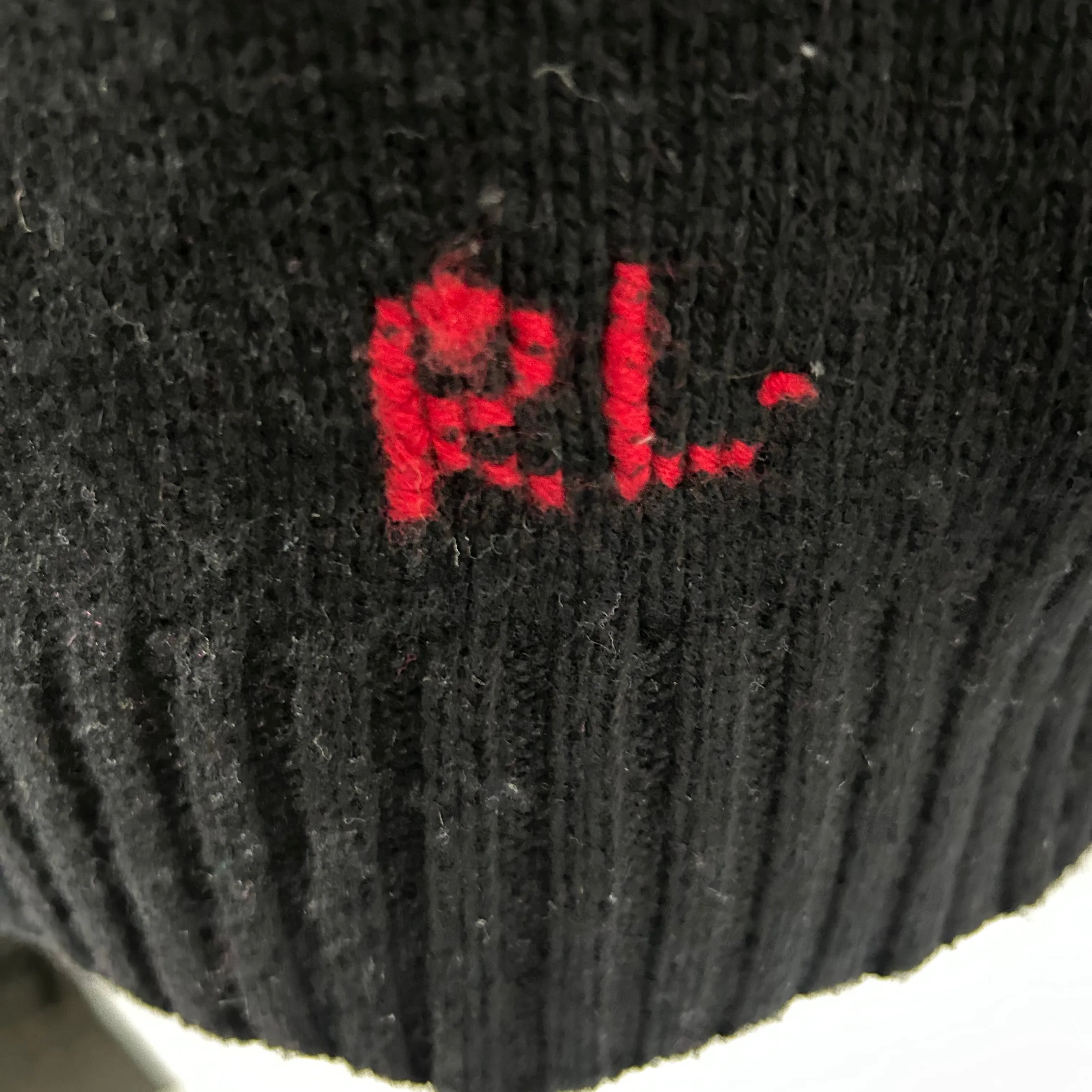 Polo Ralph Lauren  549 Black Wool & Cashmere Bear Hooded Sweater XS