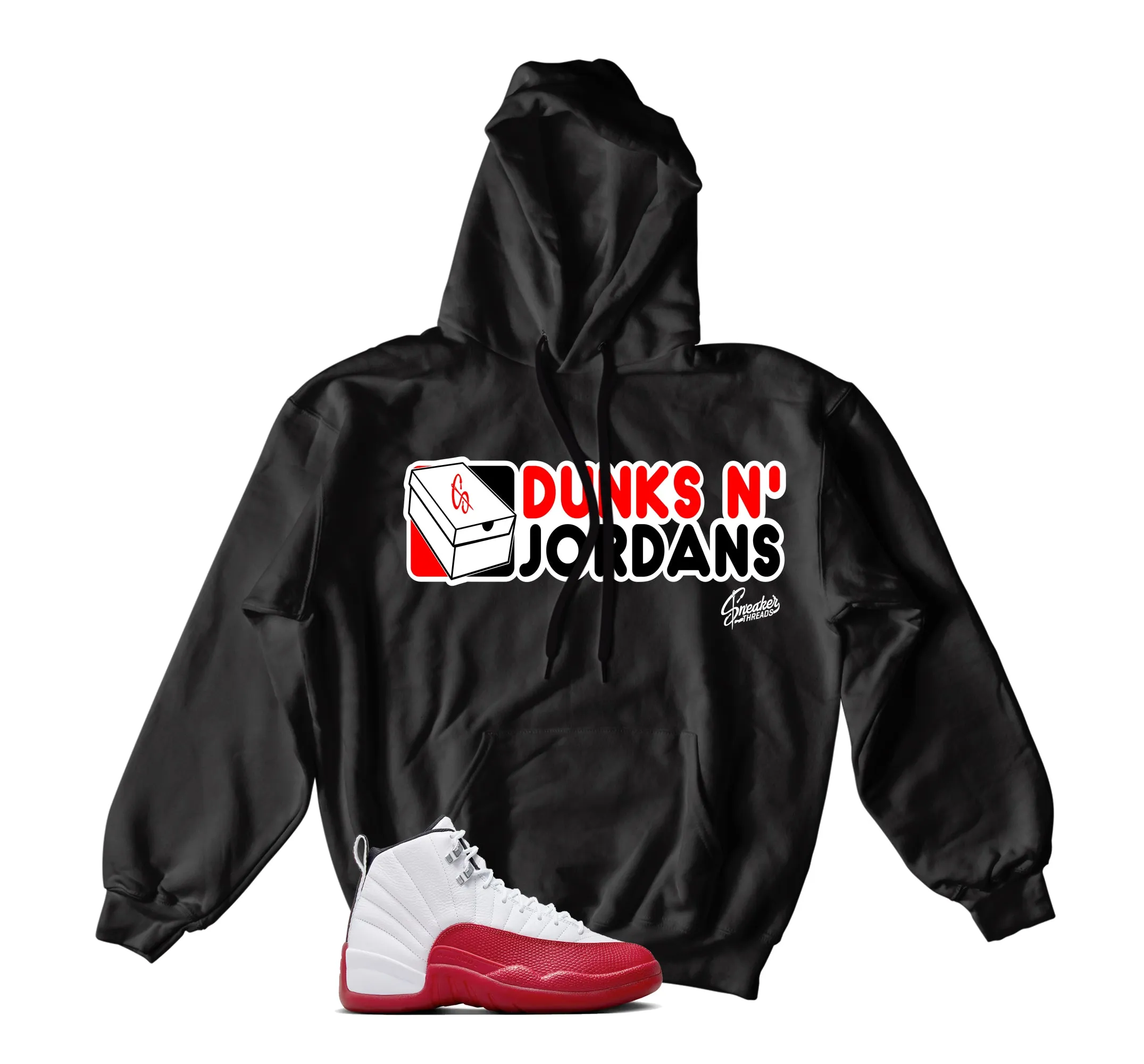 Retro 12 Cherry Dunks N Jordans Hoody