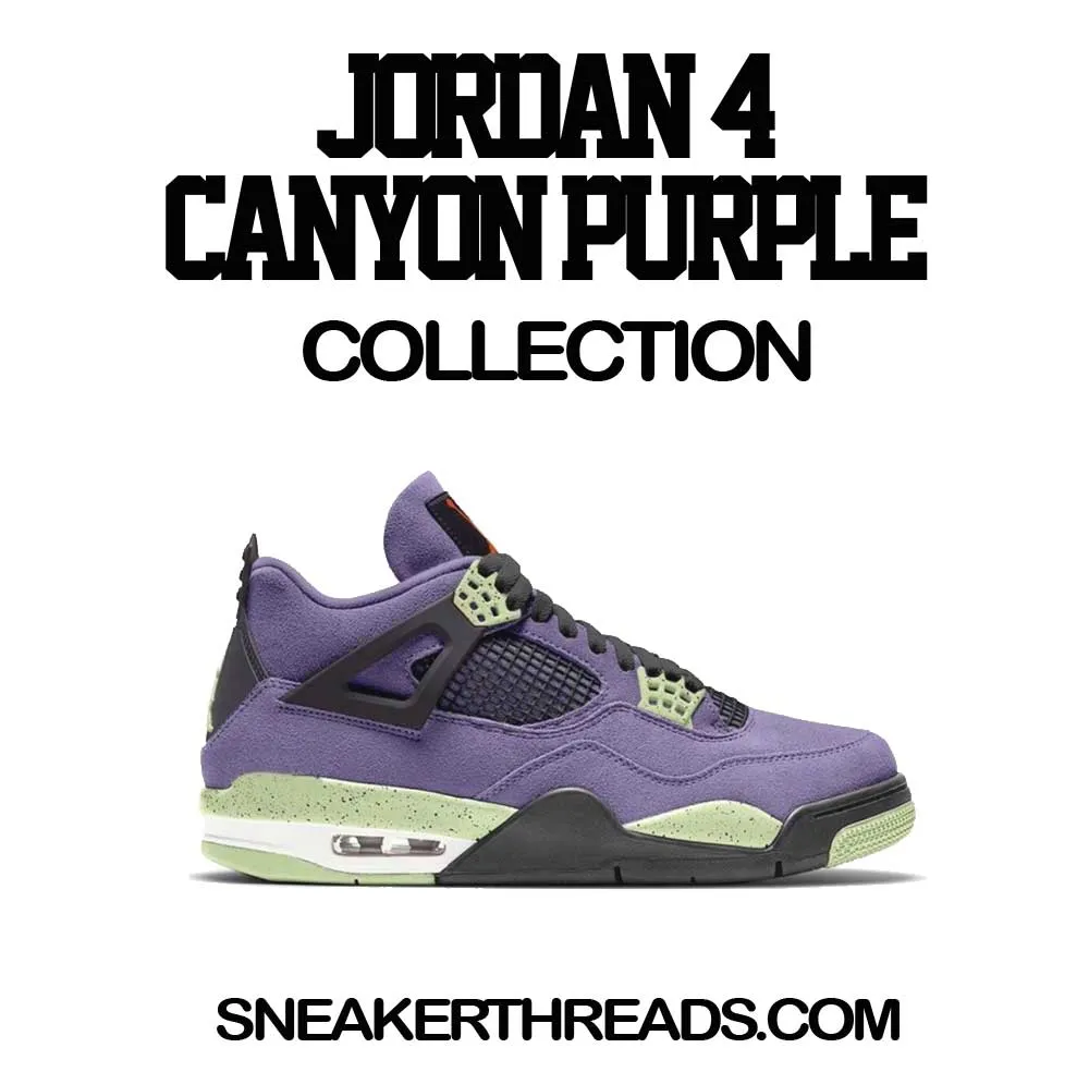 Retro 4 Canyon Purple Hoody - Finesse - Black