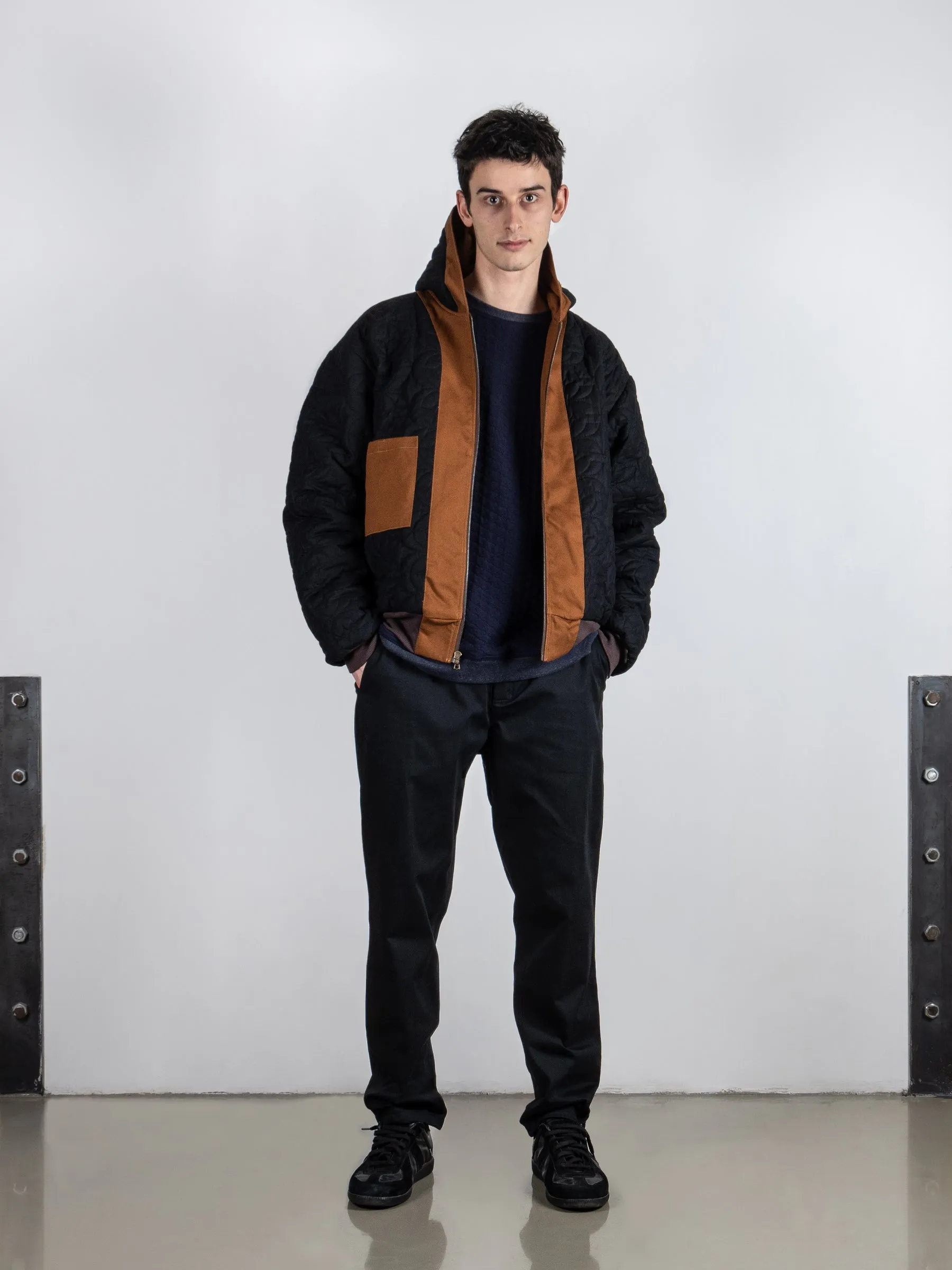 Reversible Hooded Jacket | Rust