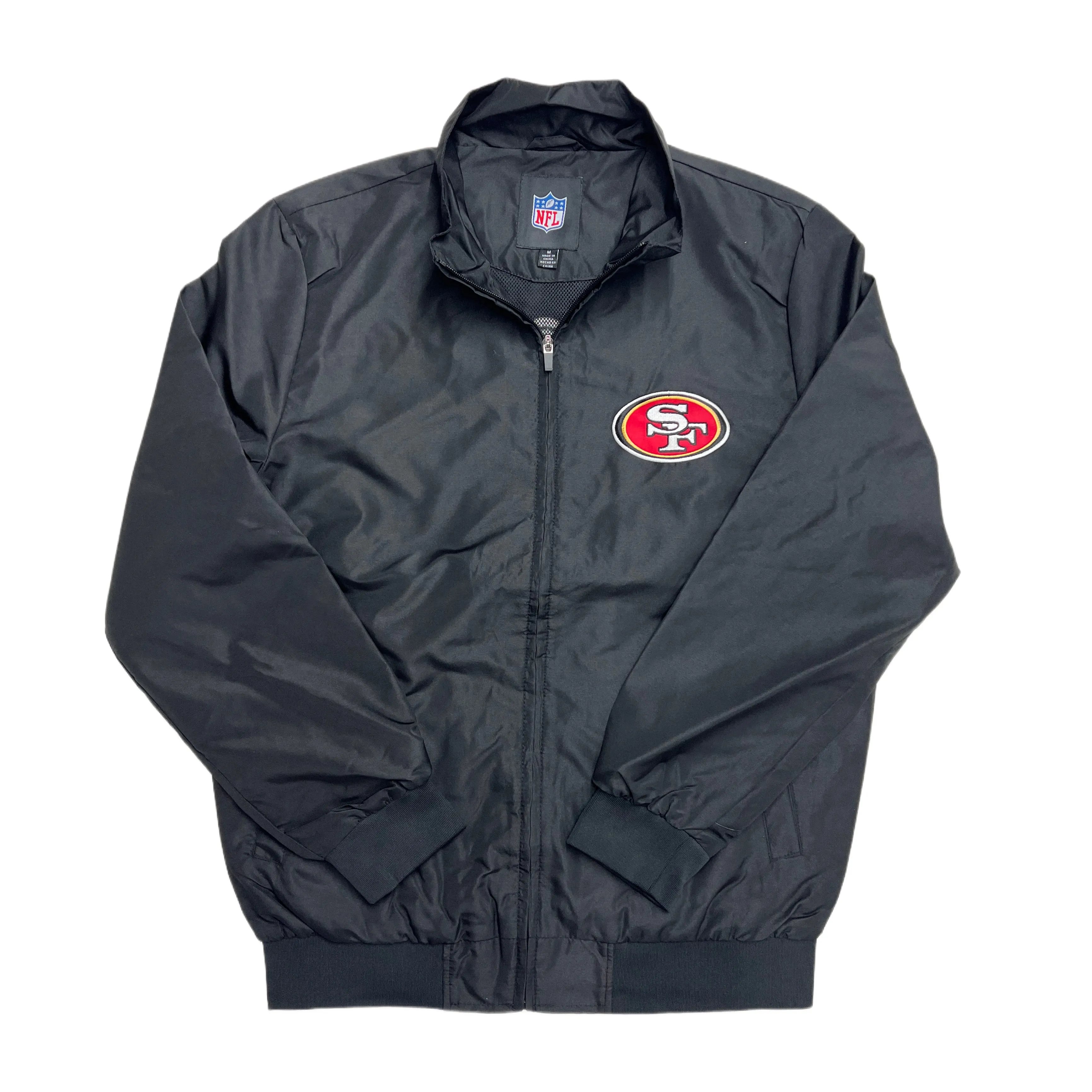 San Francisco 49ers Zipper Windbreaker with Pocket