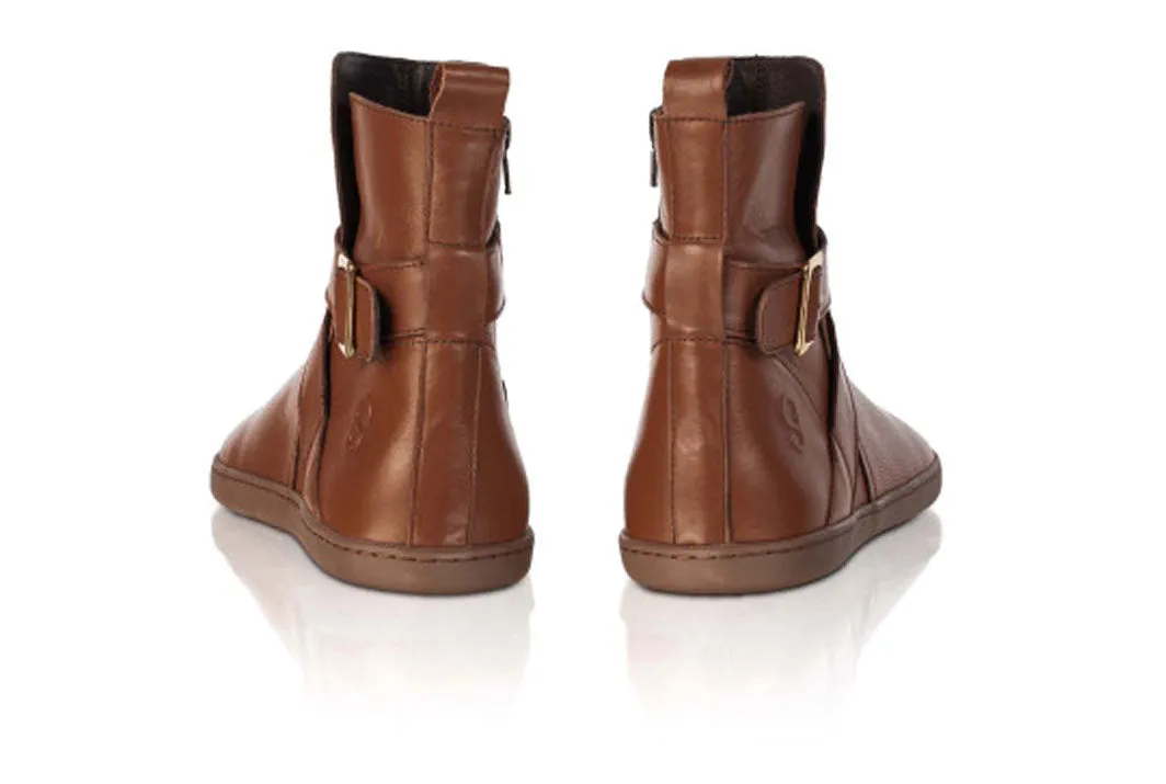 Shapen - DIVINE Barefoot Ankle Boots - Brown (Womens)