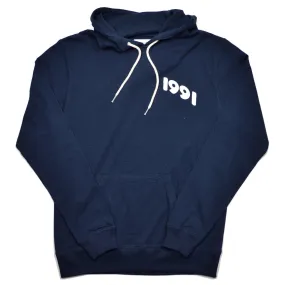 Soulland - String Hooded Sweat with Print - Navy