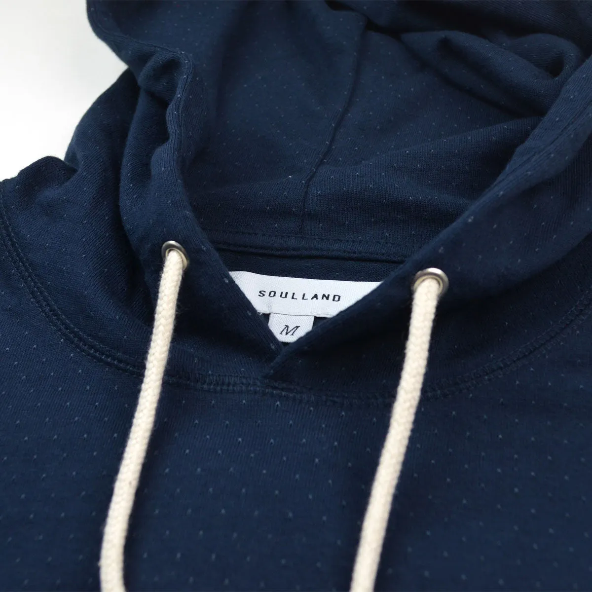 Soulland - String Hooded Sweat with Print - Navy