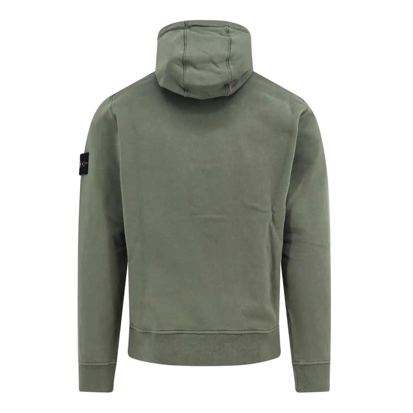 STONE ISLAND BASIC BADGE HOODED SWEATSHIRT DARK GREEN