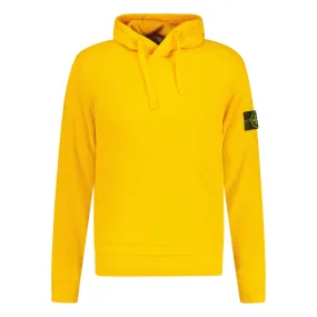 STONE ISLAND BASIC BADGE HOODED SWEATSHIRT ORANGE