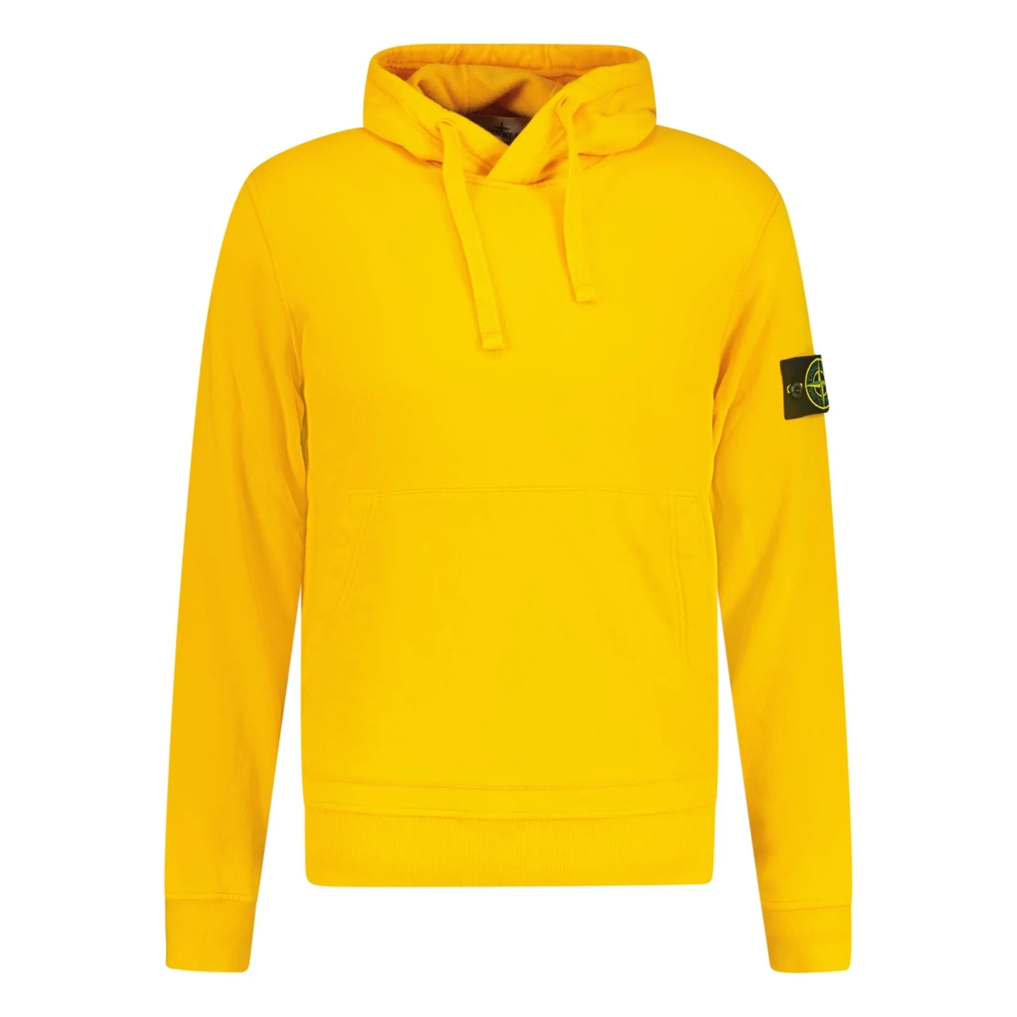 STONE ISLAND BASIC BADGE HOODED SWEATSHIRT ORANGE