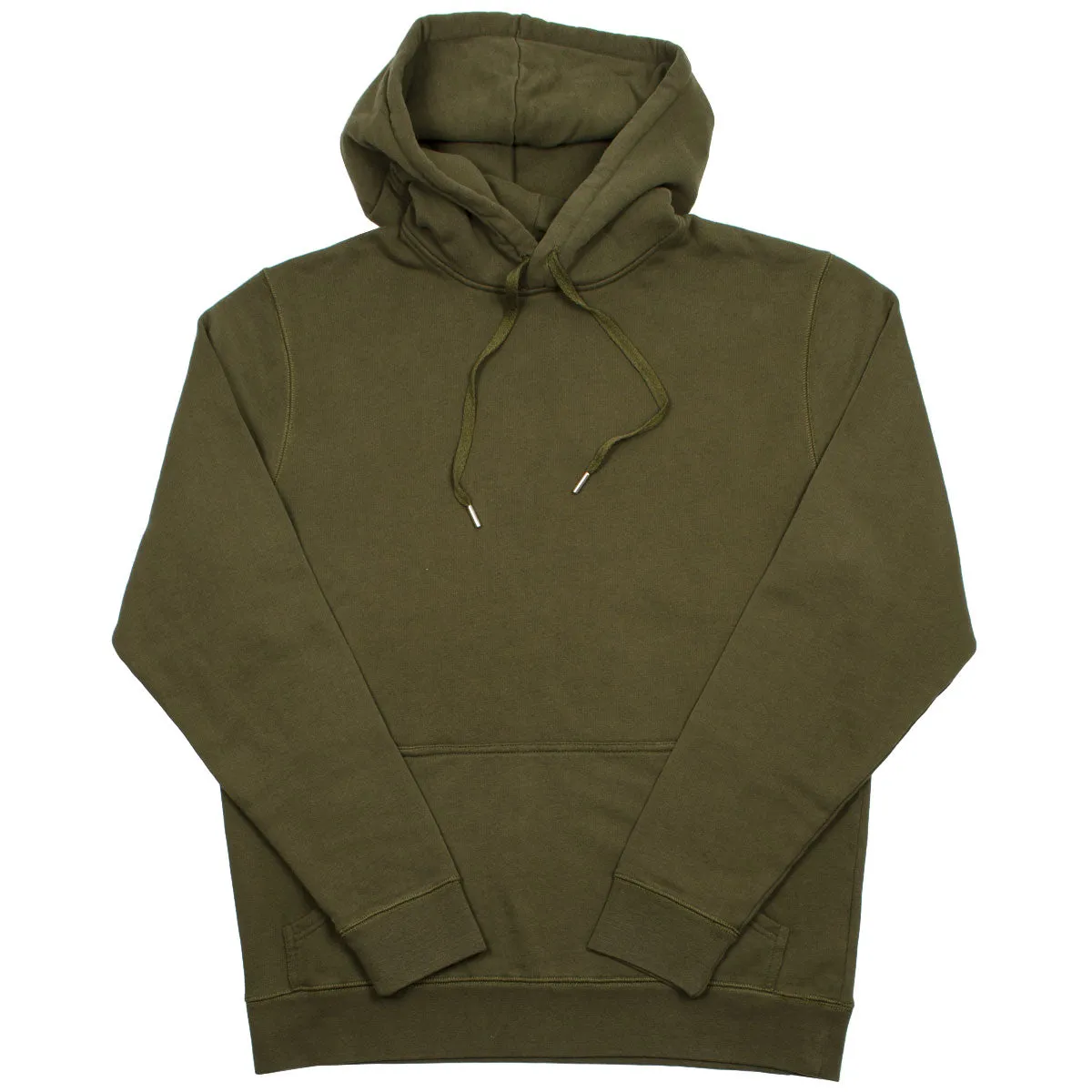 Sunspel - Loopback Overhead Hoodie - Military Green