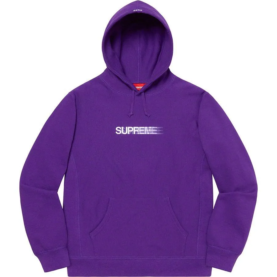 Supreme Motion Logo Hooded Sweatshirt (Purple)