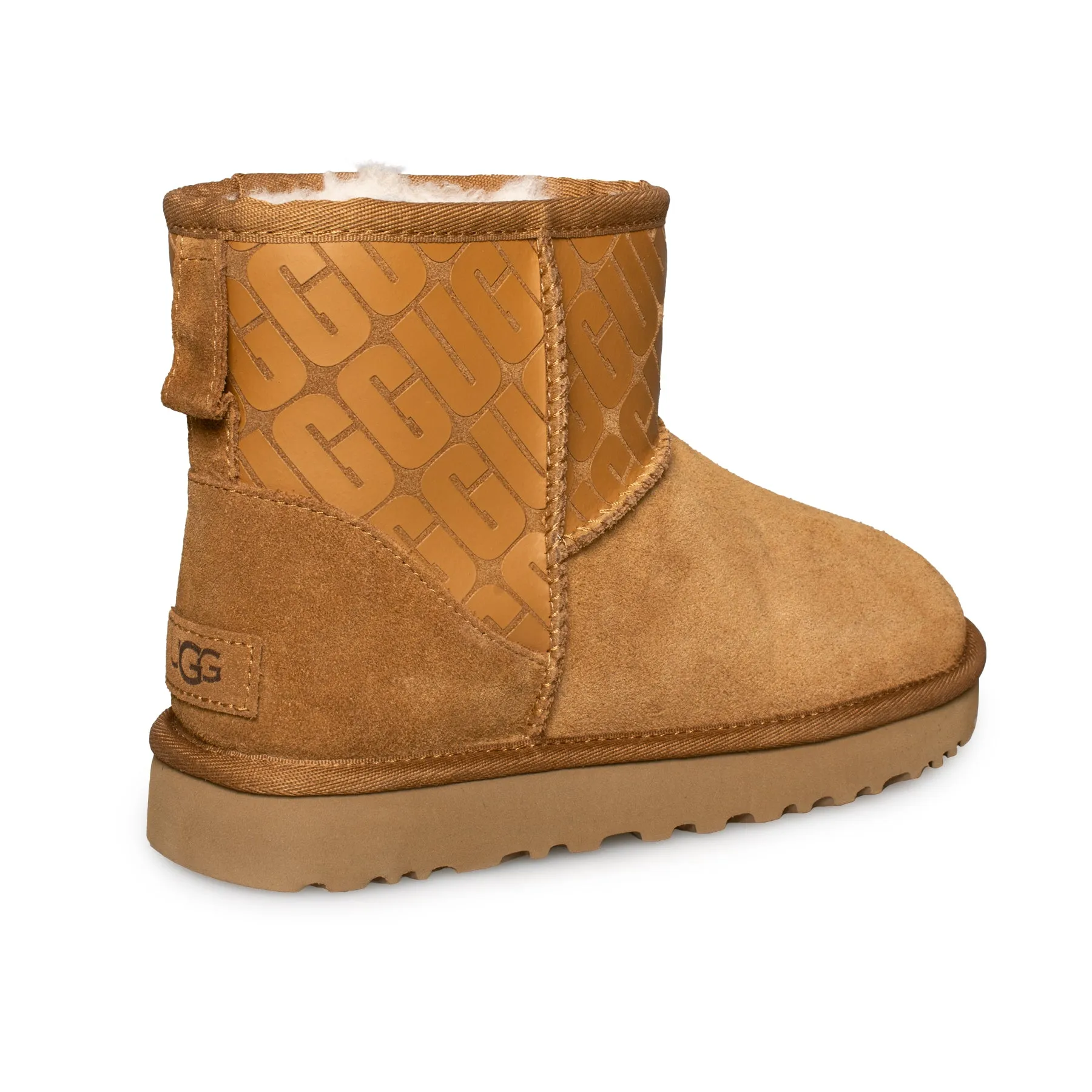 UGG Classic Mini II UGG Logo Chestnut Boots - Women's