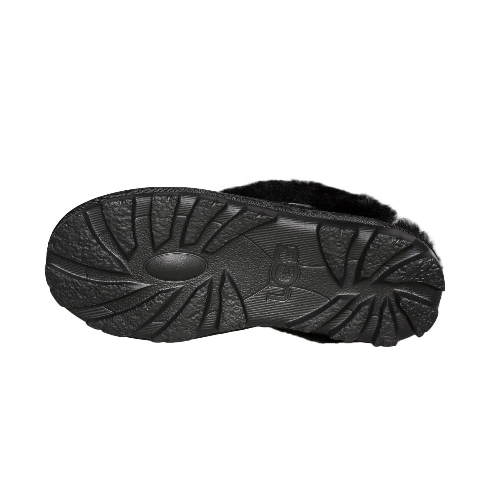 UGG Coquette Snow Leopard Black Slippers - Women's