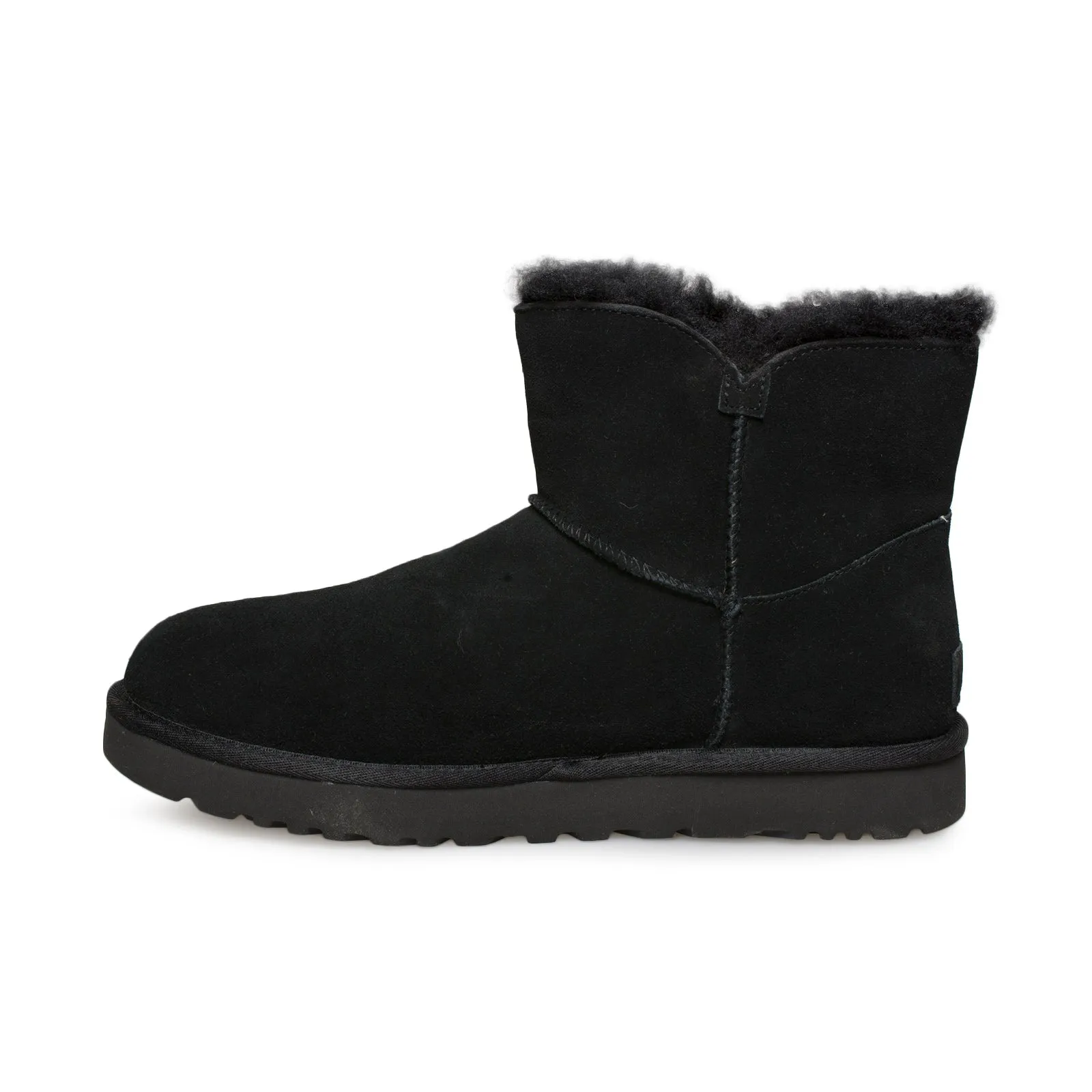 UGG Mini Bailey Fashion Buckle Black Boots - Women's