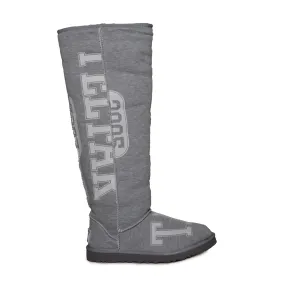 UGG X Telfar Fleece Tall Heather Grey Boots - Women's