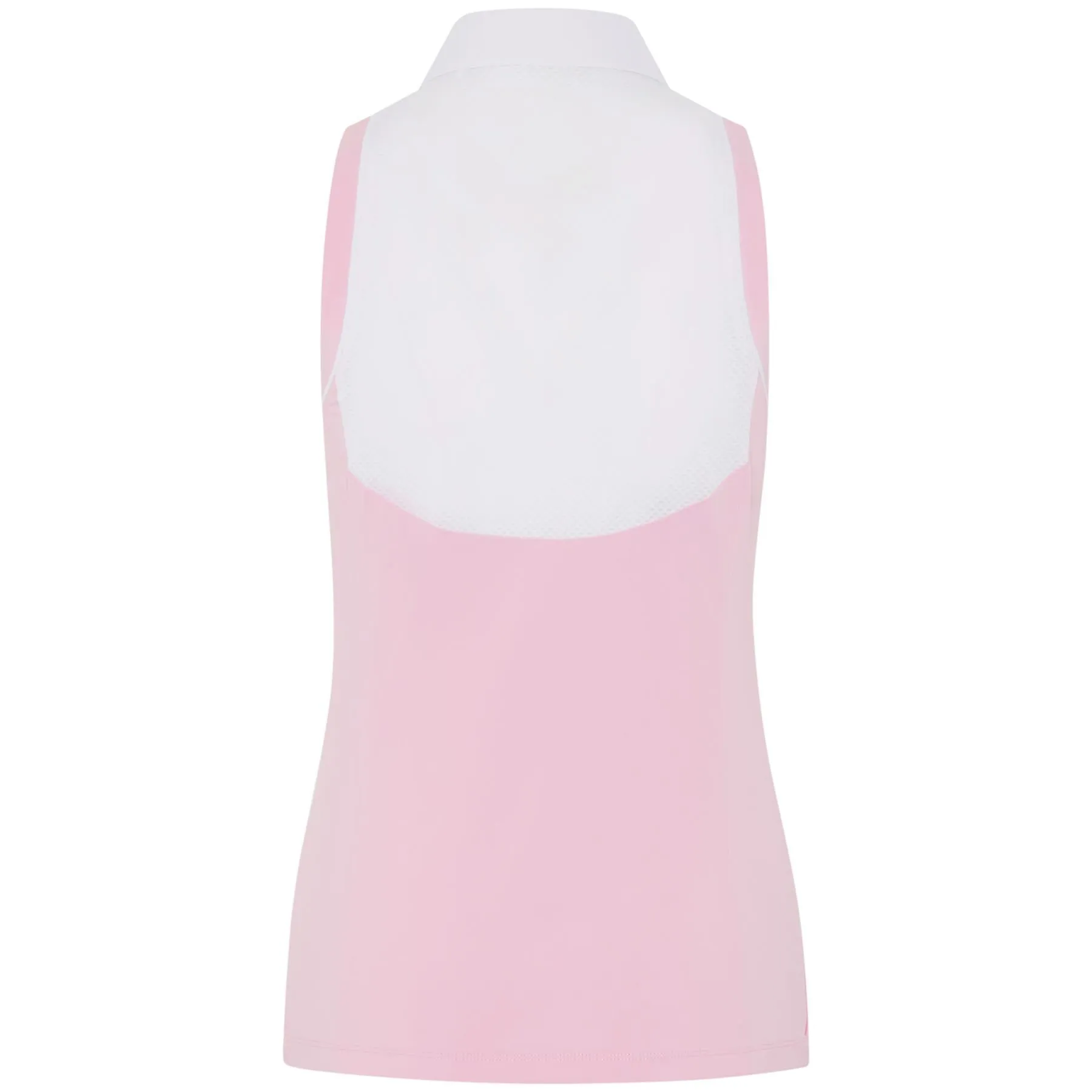 Womens Sleeveless Colour Block Polo Gelato Pink - SS24